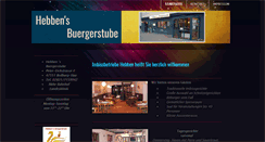 Desktop Screenshot of hebbens-buergerstube.de